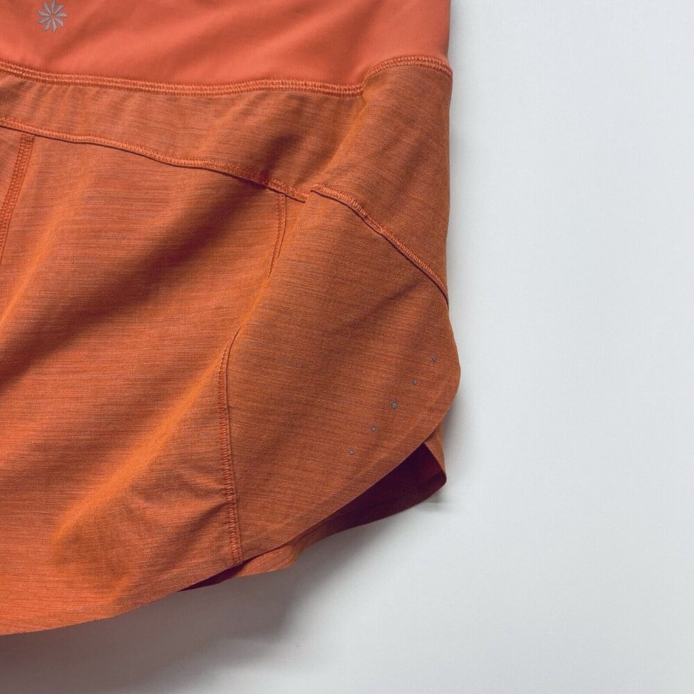 Athleta Shorts Size XS Women’s Space Dye Orange Run With It Textured 3.5’’ - Picture 6 of 10